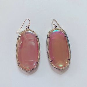 Kendra Scott Danielle Orange Iridescent Earrings